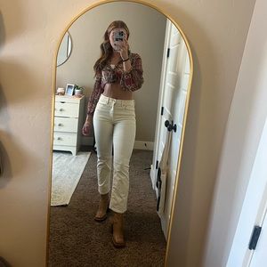 Yellow corduroy pants